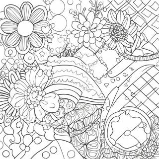 Page De Coloriage Motifs Preppy Chics 89678-29858