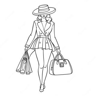 Page De Coloriage Coquette Fashionista 89755-29916