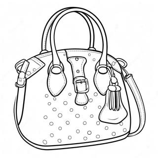 Page De Coloriage Coquette Stylee Avec Un Sac A Main 89759-29931