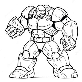 Page De Coloriage Hulk Buster En Action 89988-30099