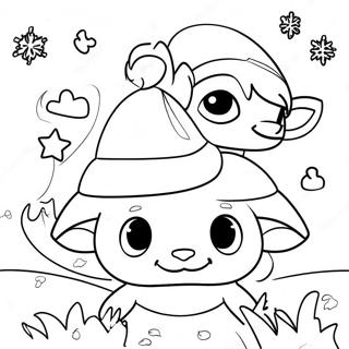 Page De Coloriage Delf Pets Magiques Dans Un Pays Des Merveilles Dhiver 90172-30250