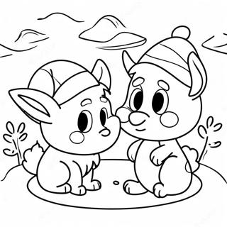 Page De Coloriage Delf Pets Magiques Dans Un Pays Des Merveilles Dhiver 90172-30251