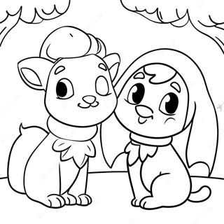 Page De Coloriage Delf Pets Magiques Dans Un Pays Des Merveilles Dhiver 90172-30252