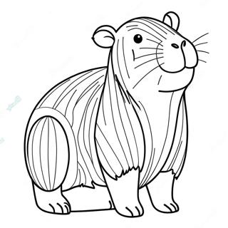 Capybara Pages À Colorier