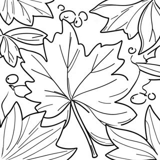 Page De Coloriage De Feuille Dautomne 90428-30434