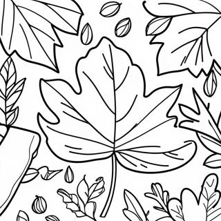 Page De Coloriage De Feuille Dautomne 90428-30435