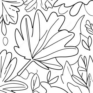 Page De Coloriage De Feuille Dautomne Coloree 90429-30438