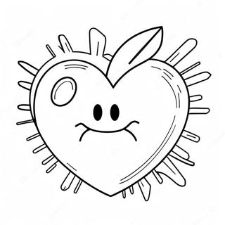 Page De Coloriage Coeur Brise En Colere 90483 30487