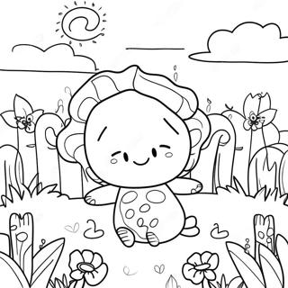 Page De Coloriage De Jardin Fantaisiste Et Ludique 90507-30497