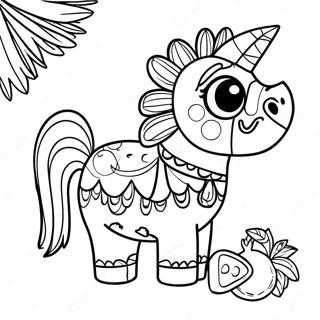 Page De Coloriage De Pinata Festive 90561 30549
