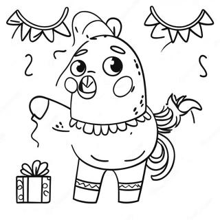Page De Coloriage De Pinata Festive 90561 30552