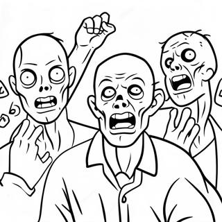 Zombies 3 Pages À Colorier