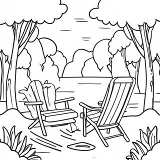Page De Coloriage Sur Une Scene Naturelle Relaxante 90688 30641
