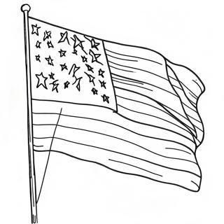Page De Coloriage Sur Le Drapeau Patriotique 90713 30661