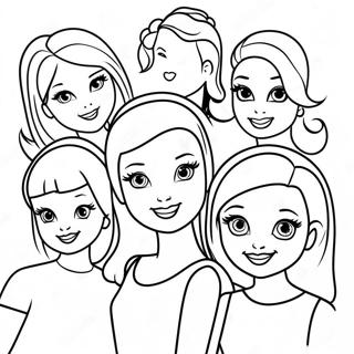 Page De Coloriage Barbie Et Ses Amis 90864-30774