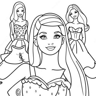 Page De Coloriage Barbie Et Ses Amis 90864-30775