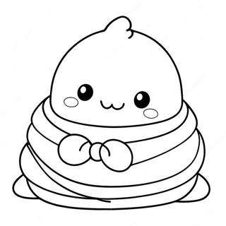 Page De Coloriage Molang Dans Une Couverture Douillette 90919-30828