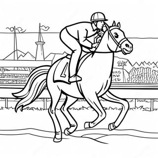 Page De Coloriage Du Kentucky Derby 91018-30896