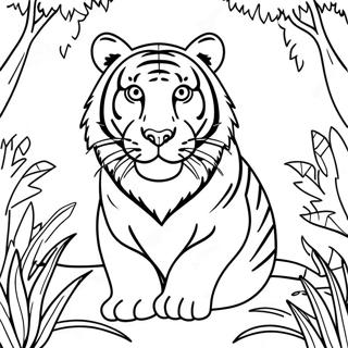 Tigre Pages À Colorier