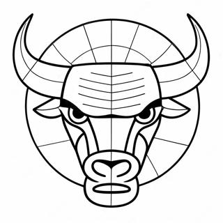 Page A Colorier Du Logo Des Chicago Bulls 91277-31165