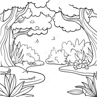 Page De Coloriage Scene Magique Garten Of Banban 6 Pages À Colorier