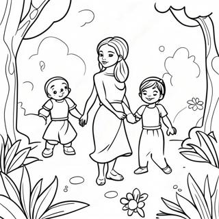 Page De Coloriage Scene Magique Garten Of Banban 6 Pages À Colorier