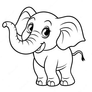 Éléphant Ivre Pages À Colorier