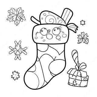 Page De Coloriage De Chaussette De Noel 91430-31282