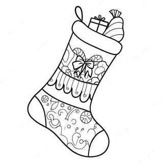 Page De Coloriage De Chaussette De Noel 91430-31284