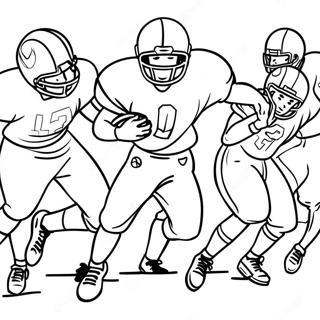 Joueurs De Football En Action Page De Coloriage 91457-31305