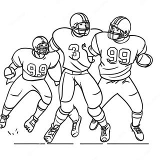 Joueurs De Football En Action Page De Coloriage 91457-31306