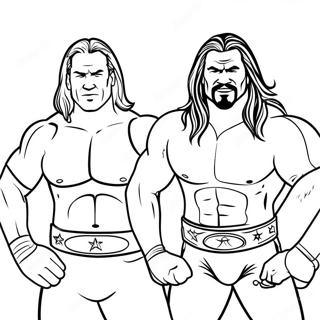 Page De Coloriage Des Superstars Wwe En Action 91532-31365