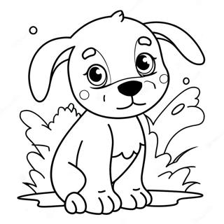 Page De Coloriage De La Journee Du Chien Avec Un Chiot Joueur 91635 31447