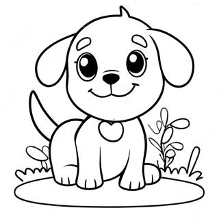 Page De Coloriage De La Journee Du Chien Avec Un Chiot Joueur 91635 31448
