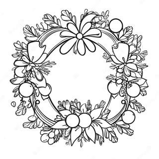 Page De Coloriage De Couronne De Noel A Lancienne 91688-31499