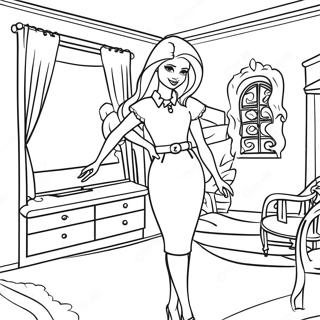 Barbie Dans Une Maison De Reve Page A Colorier 916-1769
