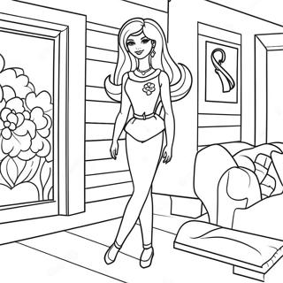 Barbie Dans Une Maison De Reve Page A Colorier 916-1772