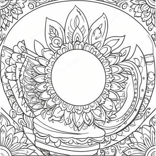 Page De Coloriage Dun Festival Indien Colore 91888-31645