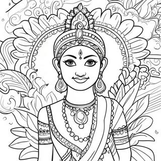 Page De Coloriage Dun Festival Indien Colore 91888-31646