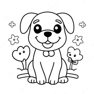 Page De Coloriage De Chien Kawaii 91913-31662