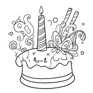 Joyeux Anniversaire Pour Adultes Pages À Colorier