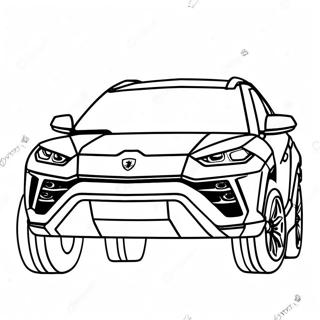 Page A Colorier De Lamborghini Urus Tout Terrain 9206-918