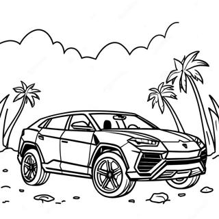 Page A Colorier De Lamborghini Urus Tout Terrain 9206-920