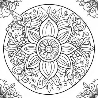 Page De Coloriage De Rangoli 92168-31864