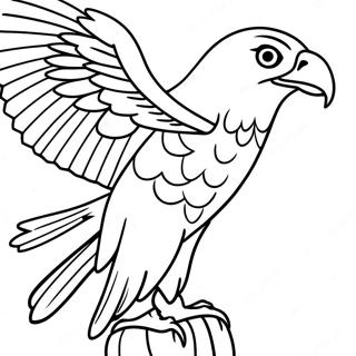 Faucon Avec Proie Page De Coloriage 92352 32013