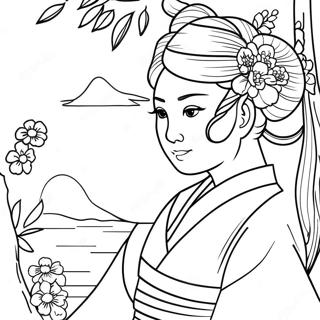 Japonais Pages À Colorier