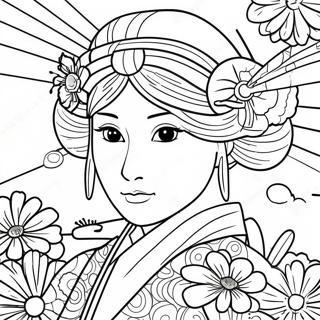 Page De Coloriage Japonaise 92453-32083