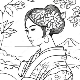 Page De Coloriage Japonaise 92453-32084