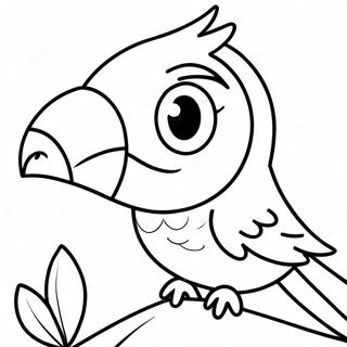 Page De Coloriage Perruche Heureuse Avec Un Bec Brillant 92481 32112