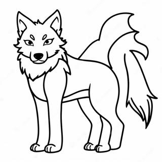 Page De Coloriage Loup Anime 92659-32244